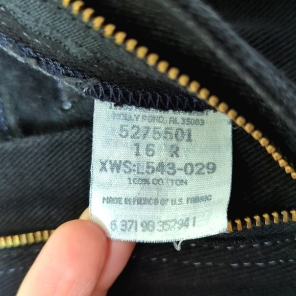 Lee 90's Vintage Classic High Waisted Relaxed Straight Leg Denim Jeans Black 16 - Picture 9 of 16